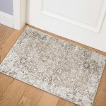 Indoor/Outdoor Marbella MB2 Taupe Washable 1'8" x 2'6" Rug