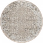 Indoor/Outdoor Marbella MB2 Taupe Washable 10' x 10' Round Rug