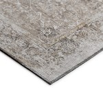 Indoor/Outdoor Marbella MB2 Taupe Washable 2'3" x 7'6" Runner Rug