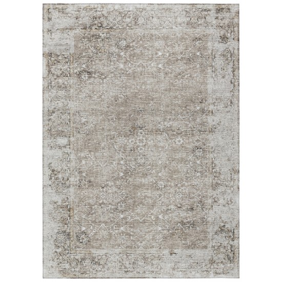 Indoor/Outdoor Marbella MB2 Taupe Washable 3' x 5' Rug