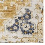 Indoor/Outdoor Marbella MB3 Gold Washable 1'8" x 2'6" Rug