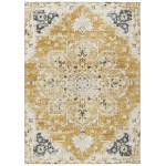 Indoor/Outdoor Marbella MB3 Gold Washable 3' x 5' Rug