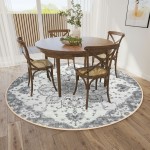 Indoor/Outdoor Marbella MB3 Linen Washable 10' x 10' Round Rug