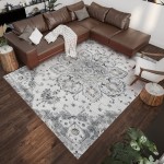 Indoor/Outdoor Marbella MB3 Linen Washable 8' x 10' Rug