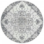 Indoor/Outdoor Marbella MB3 Linen Washable 8' x 8' Round Rug