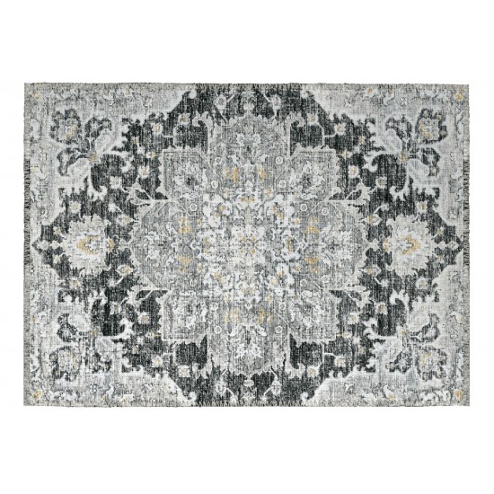 Indoor/Outdoor Marbella MB3 Midnight Washable 1'8" x 2'6" Rug