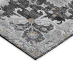Indoor/Outdoor Marbella MB3 Midnight Washable 2'3" x 7'6" Runner Rug