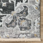 Indoor/Outdoor Marbella MB3 Midnight Washable 2'3" x 10' Runner Rug
