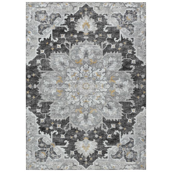 Indoor/Outdoor Marbella MB3 Midnight Washable 3' x 5' Rug