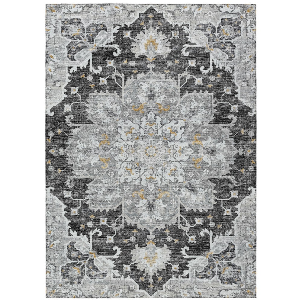 Indoor/Outdoor Marbella MB3 Midnight Washable 5' x 7'6" Rug