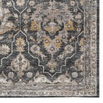 Indoor/Outdoor Marbella MB4 Charcoal Washable 1'8" x 2'6" Rug