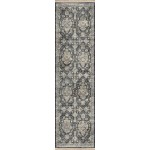 Indoor/Outdoor Marbella MB4 Charcoal Washable 2'3" x 10' Runner Rug