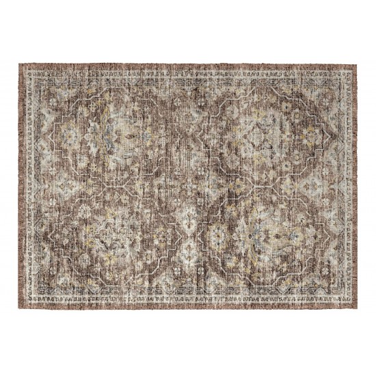 Indoor/Outdoor Marbella MB4 Mocha Washable 1'8" x 2'6" Rug