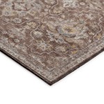 Indoor/Outdoor Marbella MB4 Mocha Washable 6' x 6' Round Rug