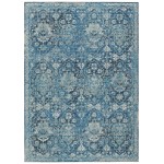 Indoor/Outdoor Marbella MB4 Navy Washable 3' x 5' Rug