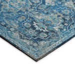 Indoor/Outdoor Marbella MB4 Navy Washable 3' x 5' Rug