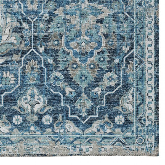 Indoor/Outdoor Marbella MB4 Navy Washable 5' x 7'6" Rug