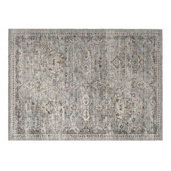 Indoor/Outdoor Marbella MB4 Silver Washable 1'8" x 2'6" Rug