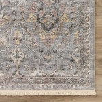 Indoor/Outdoor Marbella MB4 Silver Washable 2'3" x 10' Runner Rug