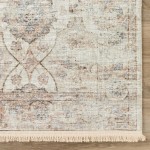 Indoor/Outdoor Marbella MB5 Ivory Washable 2'3" x 12' Runner Rug