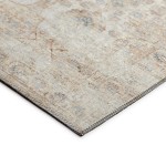 Indoor/Outdoor Marbella MB5 Ivory Washable 2'3" x 12' Runner Rug