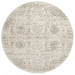 Indoor/Outdoor Marbella MB5 Ivory Washable 8' x 8' Round Rug