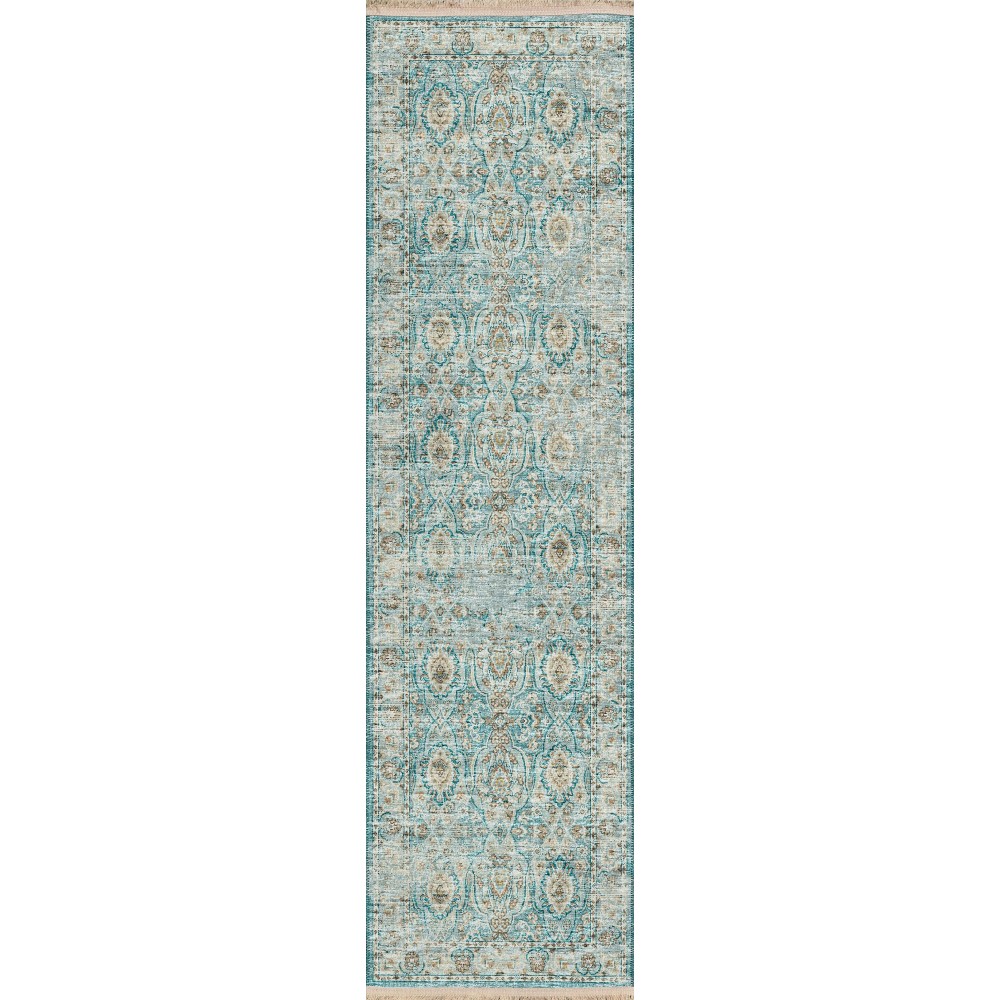 Indoor/Outdoor Marbella MB5 Mediterranean Washable 2'3" x 10' Runner Rug