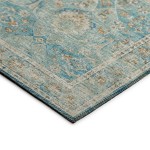 Indoor/Outdoor Marbella MB5 Mediterranean Washable 6' x 6' Round Rug