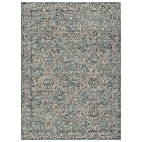 Indoor/Outdoor Marbella MB5 Mineral Blue Washable 3' x 5' Rug