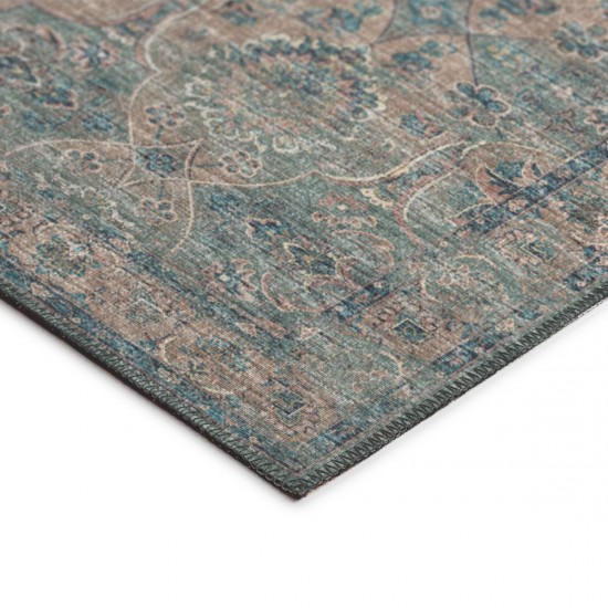 Indoor/Outdoor Marbella MB5 Mineral Blue Washable 8' x 10' Rug