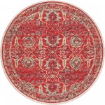 Indoor/Outdoor Marbella MB5 Poppy Washable 4' x 4' Round Rug