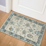 Indoor/Outdoor Marbella MB6 Flax Washable 1'8" x 2'6" Rug