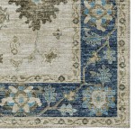 Indoor/Outdoor Marbella MB6 Flax Washable 3' x 5' Rug