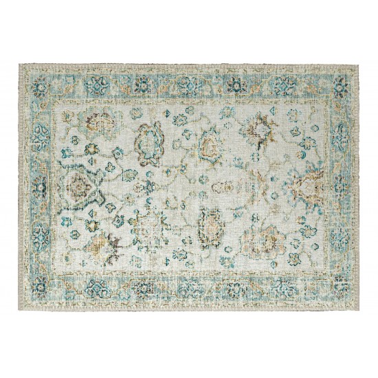 Indoor/Outdoor Marbella MB6 Ivory Washable 1'8" x 2'6" Rug