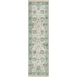 Indoor/Outdoor Marbella MB6 Ivory Washable 2\'3" x 12\' Runner Rug