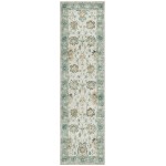 Indoor/Outdoor Marbella MB6 Ivory Washable 2'3" x 7'6" Runner Rug