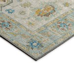 Indoor/Outdoor Marbella MB6 Ivory Washable 4' x 4' Round Rug