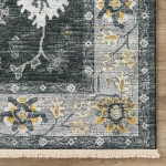 Indoor/Outdoor Marbella MB6 Midnight Washable 10' x 10' Round Rug
