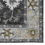 Indoor/Outdoor Marbella MB6 Midnight Washable 2'3" x 7'6" Runner Rug