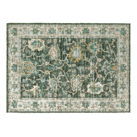 Indoor/Outdoor Marbella MB6 Olive Washable 1'8" x 2'6" Rug