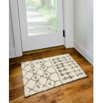 Marquee MQ2 Ivory/Metal 1'8" x 2'6" Rug