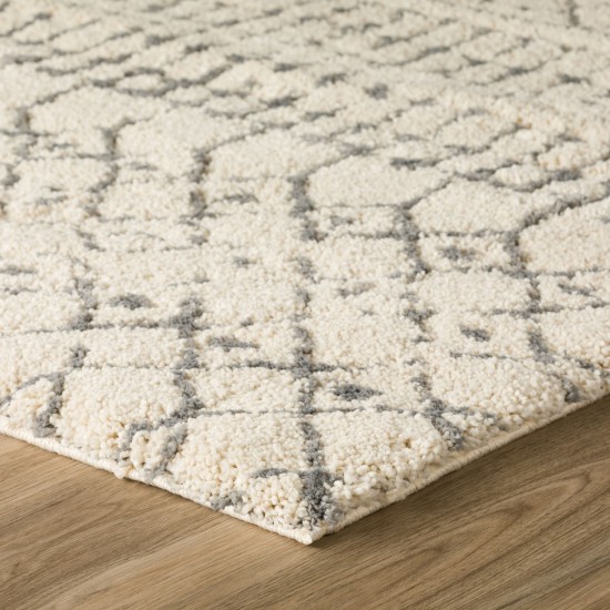 Marquee MQ2 Ivory/Metal 1'8" x 2'6" Rug