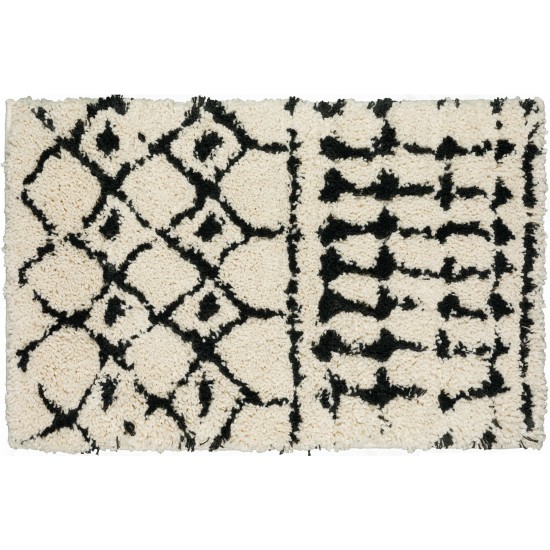 Marquee MQ2 Ivory/Midnight 1'8" x 2'6" Rug