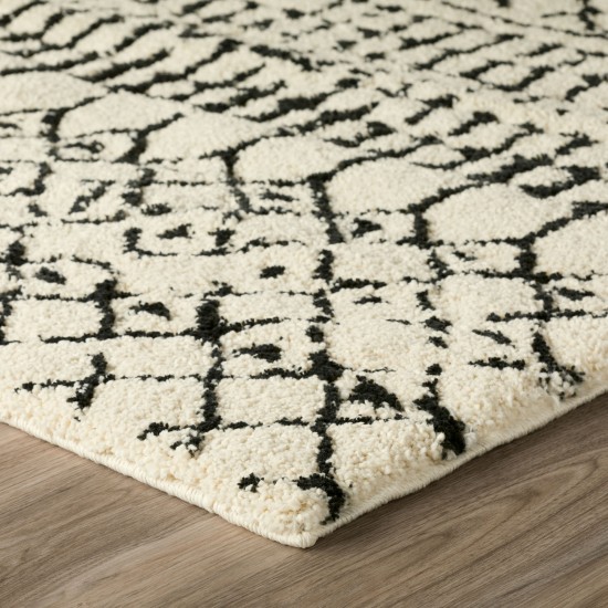 Marquee MQ2 Ivory/Midnight 1'8" x 2'6" Rug