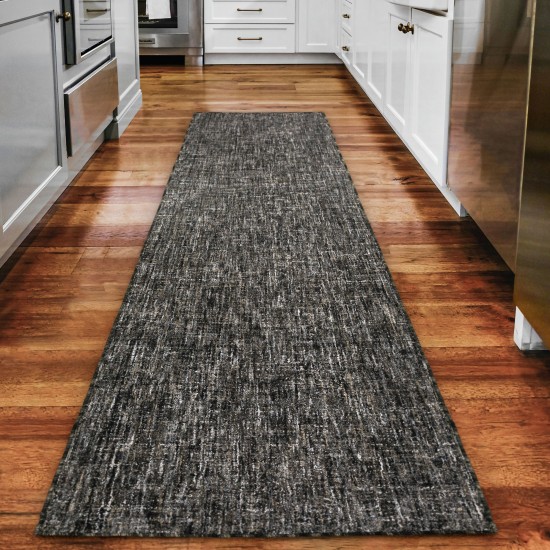 Mateo ME1 Ebony 2'6" x 10' Runner Rug