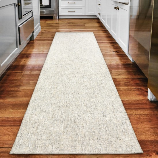 Mateo ME1 Ivory 2'6" x 10' Runner Rug