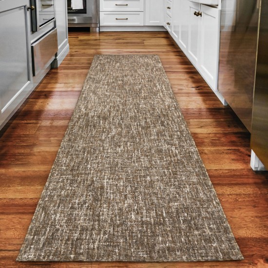 Mateo ME1 Mocha 2'6" x 10' Runner Rug