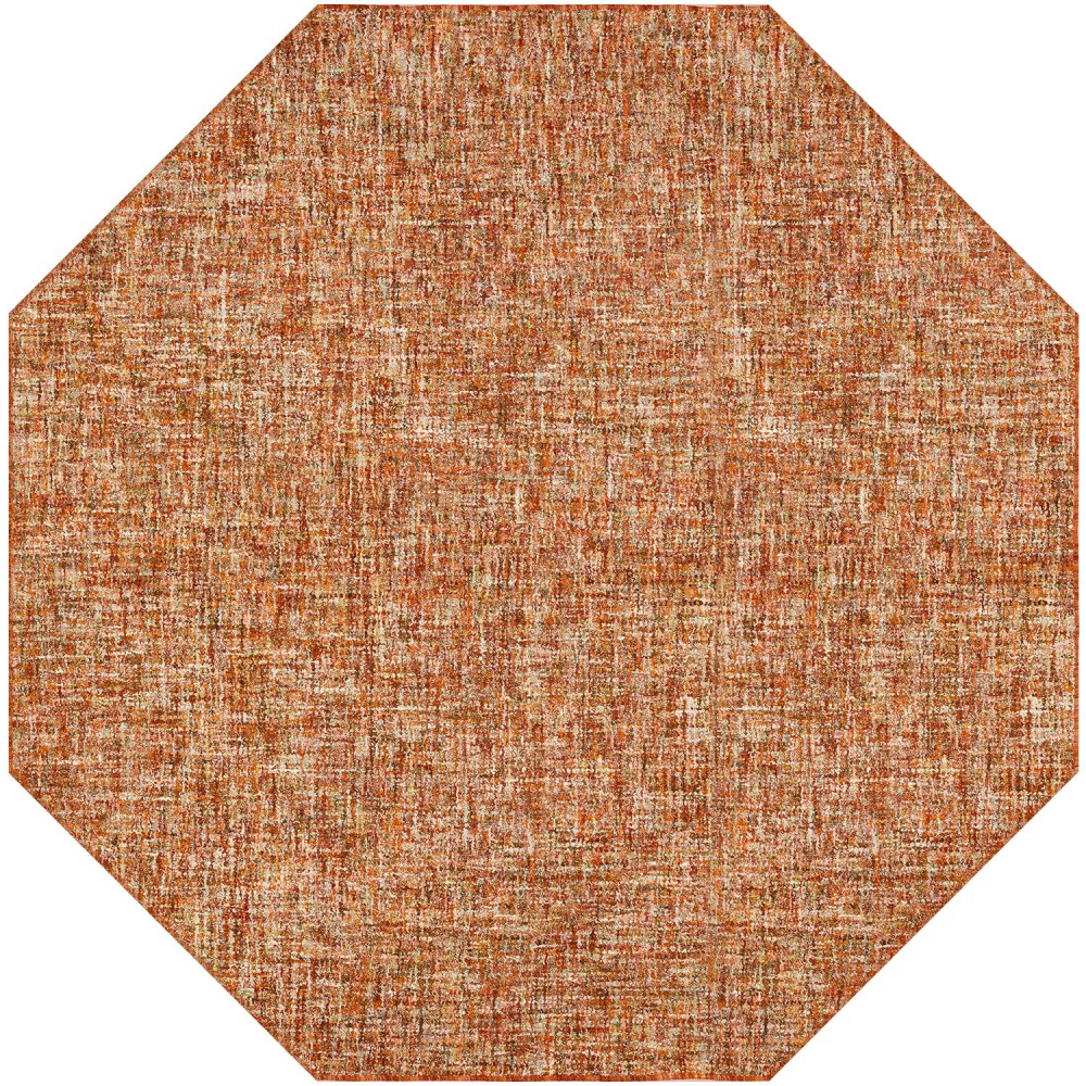 Mateo ME1 Paprika 4' x 4' Octagon Rug