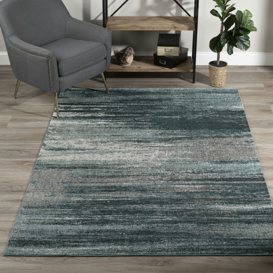 Modern Greys MG5993 Teal 3'3" x 5'3" Rug