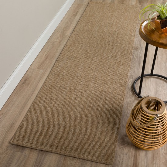 Monaco Sisal MC100 Mocha 2'3" x 7'6" Runner Rug